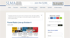 Desktop Screenshot of blog.salesleadmgmtassn.com